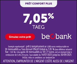 Beobank prêt personnel